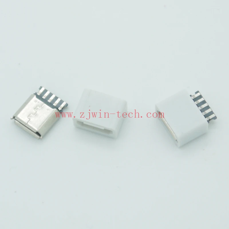 10pcs lot 5pin Micro USB Jack 2 0 Female USB Connector with case Welding function extension