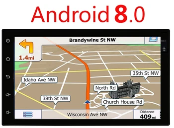 

7" Universal 2 din Car dvd radio Player Navigation GPS Android 8.1