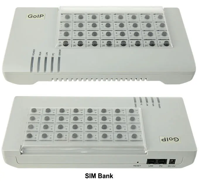 32 порта sim-банк сервер, удаленное управление sim-картами, защита услуг, эмулятор поддержка DBL goip(автоматическое изменение IMEI+ Автоматическое вращение SIM