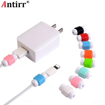 

10pcs USB Cable Protector Saver Earphone Cord Protection Wire Cover 8Pin Data Charger line Protective Sleeve For iphone 7 8 plus
