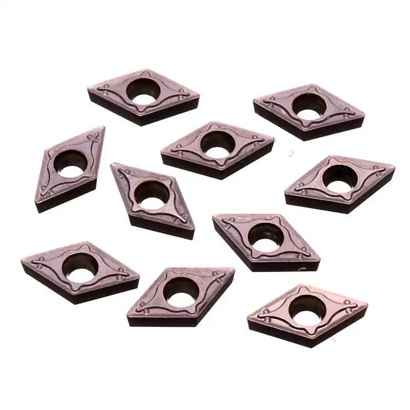 10Pcs DCMT0702 EM YBC205 Carbide Insert For Lathe CNC Boring Bar Turning