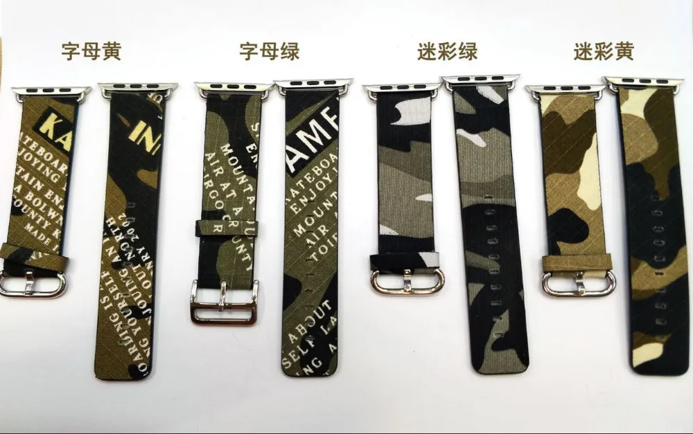 

Hot sale Camouflage Strap for Apple Watch Band Series 3/2/1 42mm 38mm Bracelet For iwatch wristband series 4 40mm 44mm