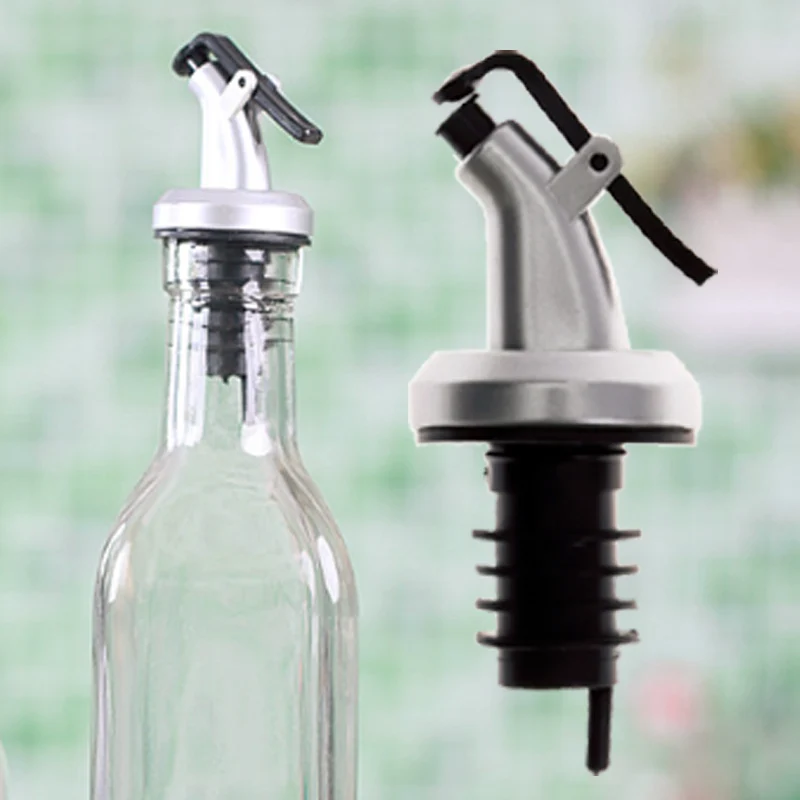 4PCS Olive Oil Sprayer Liquor Spirit Pourer Dispenser Flow Wine Bottle