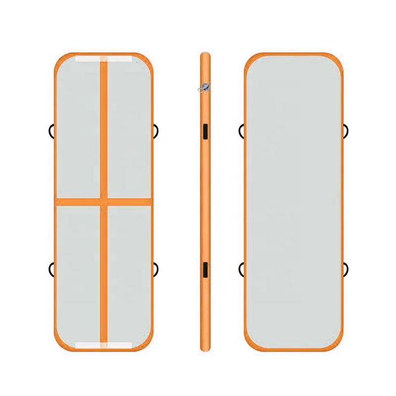 Airtrack 100x300x10 см надувные Дешевые гимнастические Матрасы для тренажерного зала с барабаном воздушные дорожки для пола цветные Tumbling воздушные дорожки для продажи - Цвет: Оранжевый