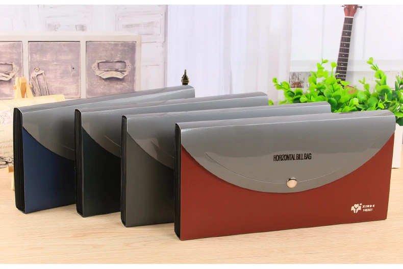 

Red blue Bills Document Holder Folder Invoice Bag 13 Layer Certificate Receipt Pouch File Folder Office & School Supplies