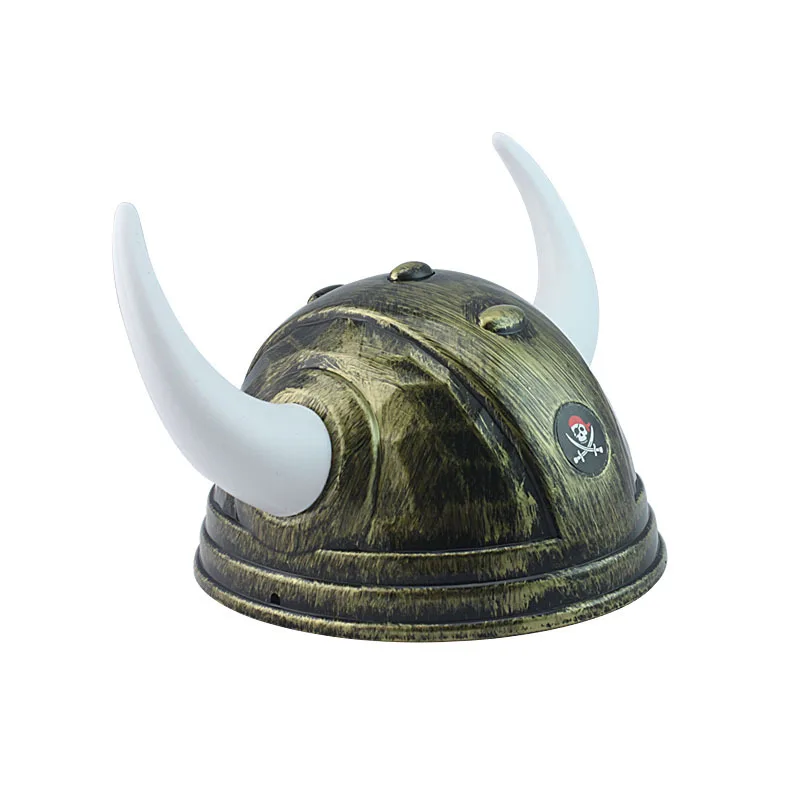 Пластик Глод дьявол рога шляпа Спартанский шлем римского воина для взрослых Косплей Маскарад опора Игрушка