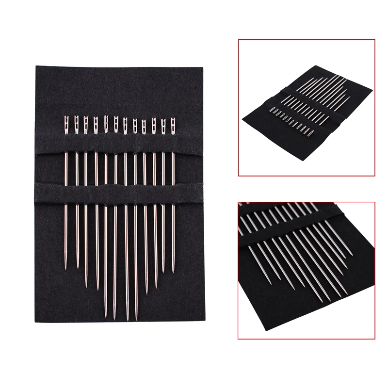 

24PCS useful New Needles Self Threading Thread Home Craft Tools Pins Assorted Hand Stitches DIY
