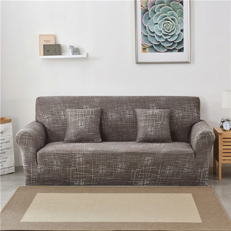 

Flamingo Printing Geometic Spandex Stretch Slipcovers Protective Sofa Cover Elastic All-inclusive Couch Cover for Living Room
