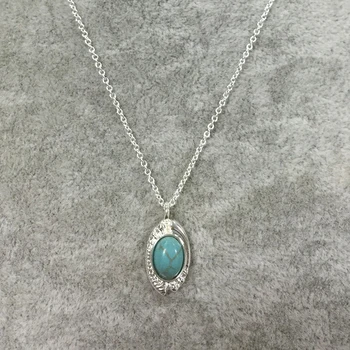 

Wholesale 10Pc New Artificial stone Evil Eye Pendants Statement Necklaces Women Long Chain Collier Femme Jewelry Accessories
