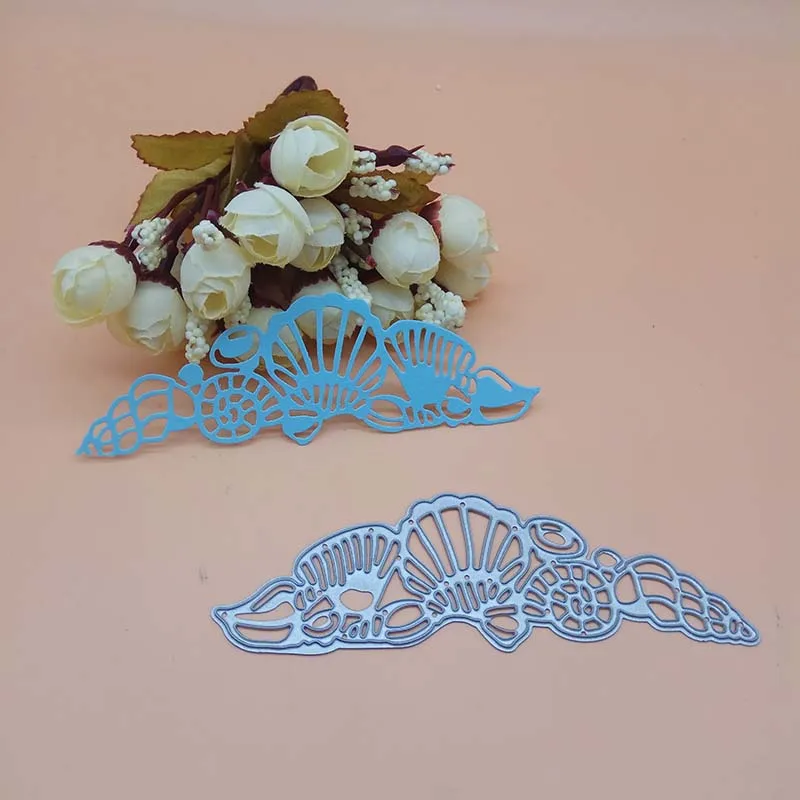 

Shell Scallop Summer Holiday Conch Border 2018 New Cutting Dies Scrapbooking Dies Metal Stamps and die for Card Making DIY