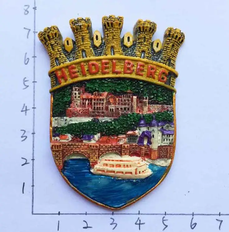 Heidelberg Germany Tourist Travel Souvenir 3D Rubber Fridge Magnet