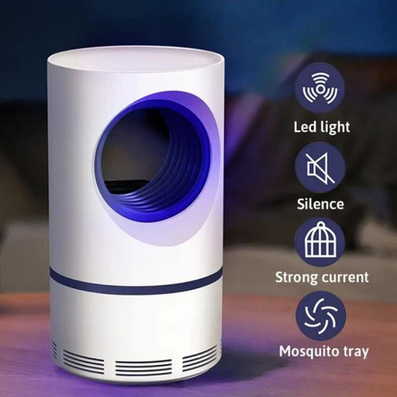 Ультрафиолетовый светильник USB, лампа от комаров, безопасная энергосберегающая эффективная фотокаталитическая УФ ловушка для насекомых, антимоскитный светильник