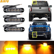 

4 Led Strobe Warning Light Strobe Grille Flashing Lightbar Truck Car Beacon Lamp Amber Yellow White Traffic light 12V - 24V