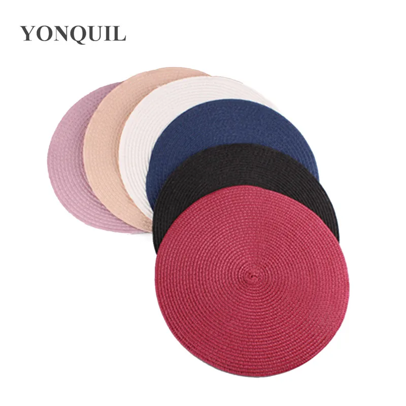 

25CM Round Paper straw base Disc Saucer Fascinator Base for sinamay fascinator hat hair accessory church wedding hat NEW ARRIVAL