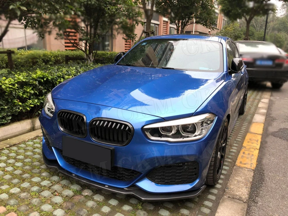 1 серия, углеродное волокно, передняя губа ДЛЯ BMW F20 M Sport M135i M140i, автомобильный бампер, подбородок, лопата для стайлинга автомобилей