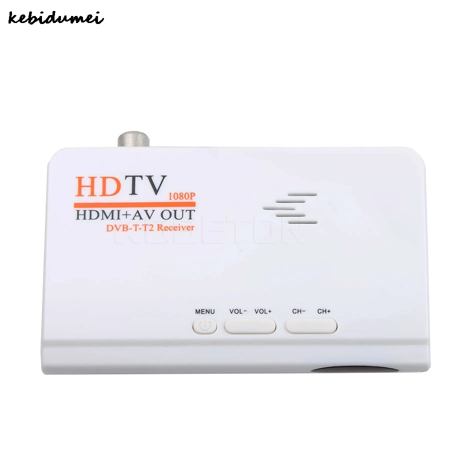 Цифровой наземный ресивер Kebidumei HD TV 1080p HDMI + AV выход USB2.0 DVB T2 ТВ приставка|tv box|set-top
