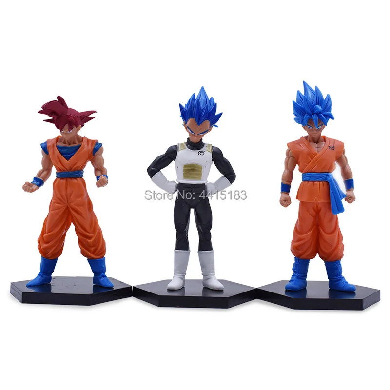 6 styles Anime Dragon Ball Z Frieza Vegeta Son Goku Trunks Beerus PVC Action Figure Doll Model Toy Christmas Gift For Children