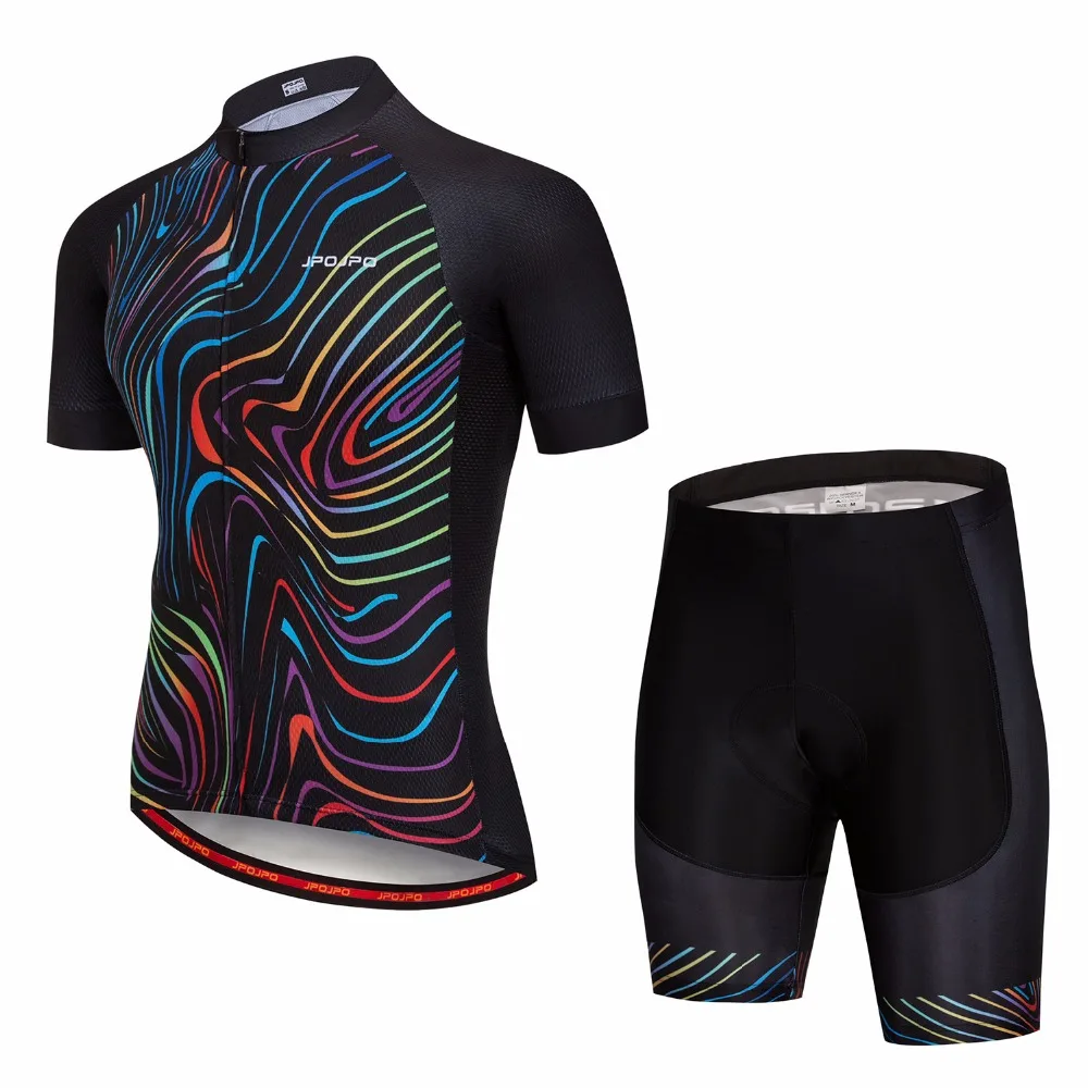 

Summer Men Quick Dry Cycling Sets Riding Short Sleeves Gel Pad Sponge Comfortable Shorts Outdoor Sports Bike Bicycle Sets