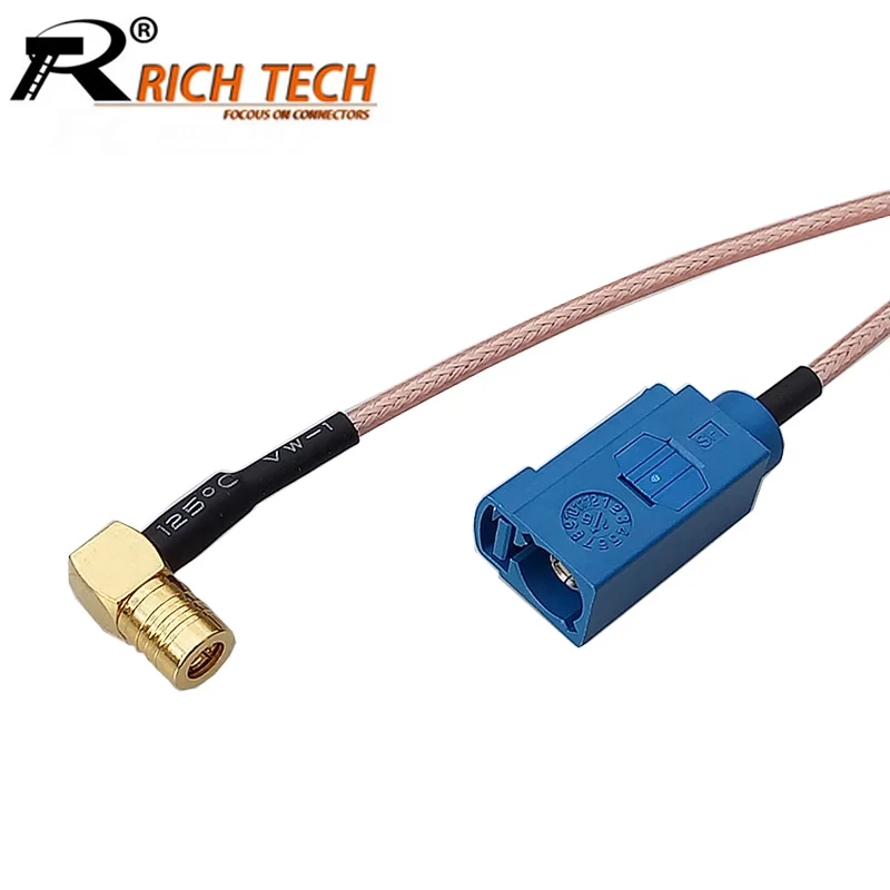 

1PCS SMB Female Right Angle to FAKRA C Female Connector RG316 Coaxial Cable Assembly SMB to Fakra Pigtail RF Cable 15CM 6