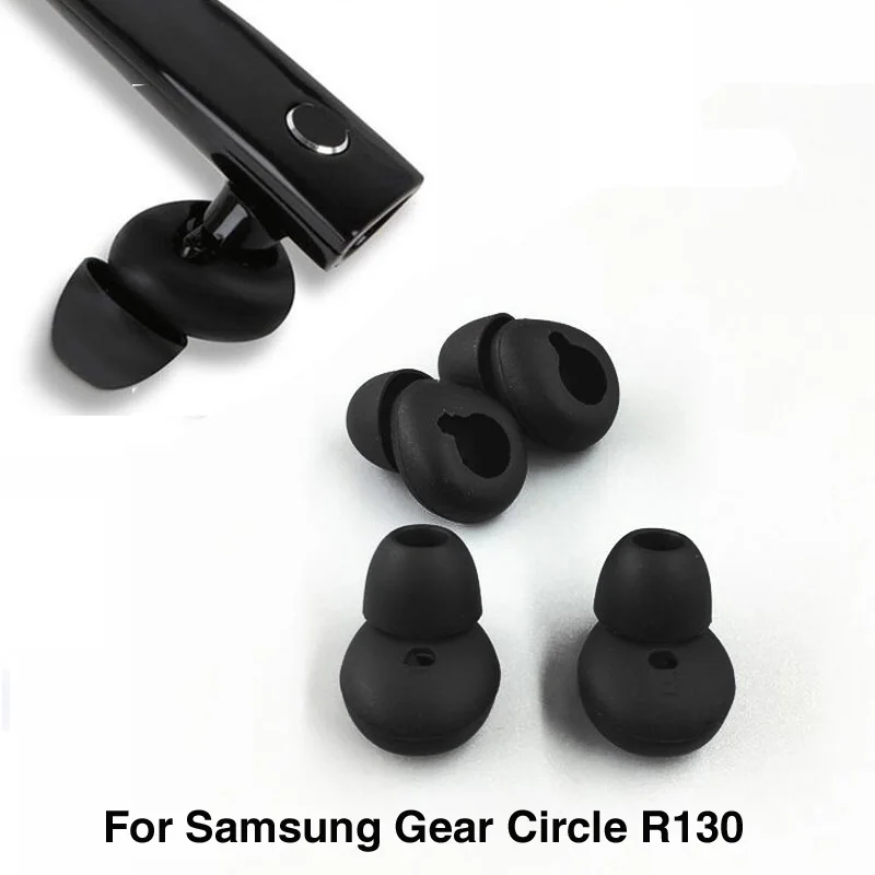 

Promotions 2 Color Silicone Sport Eartips Ear pads Buds Tips Earbuds for Samsung gear circle Earphone In ear R130 headphone