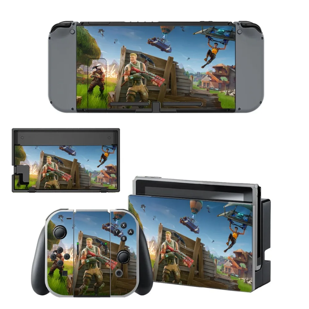 Виниловая наклейка для Nintendo Switch консоль NS + контроллер подставка держатель