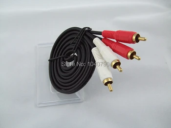 

Audio line RCA audio cables Red and white lotus yarn Signal lines for Audio and video signal transmission 1.5M 4.8ft