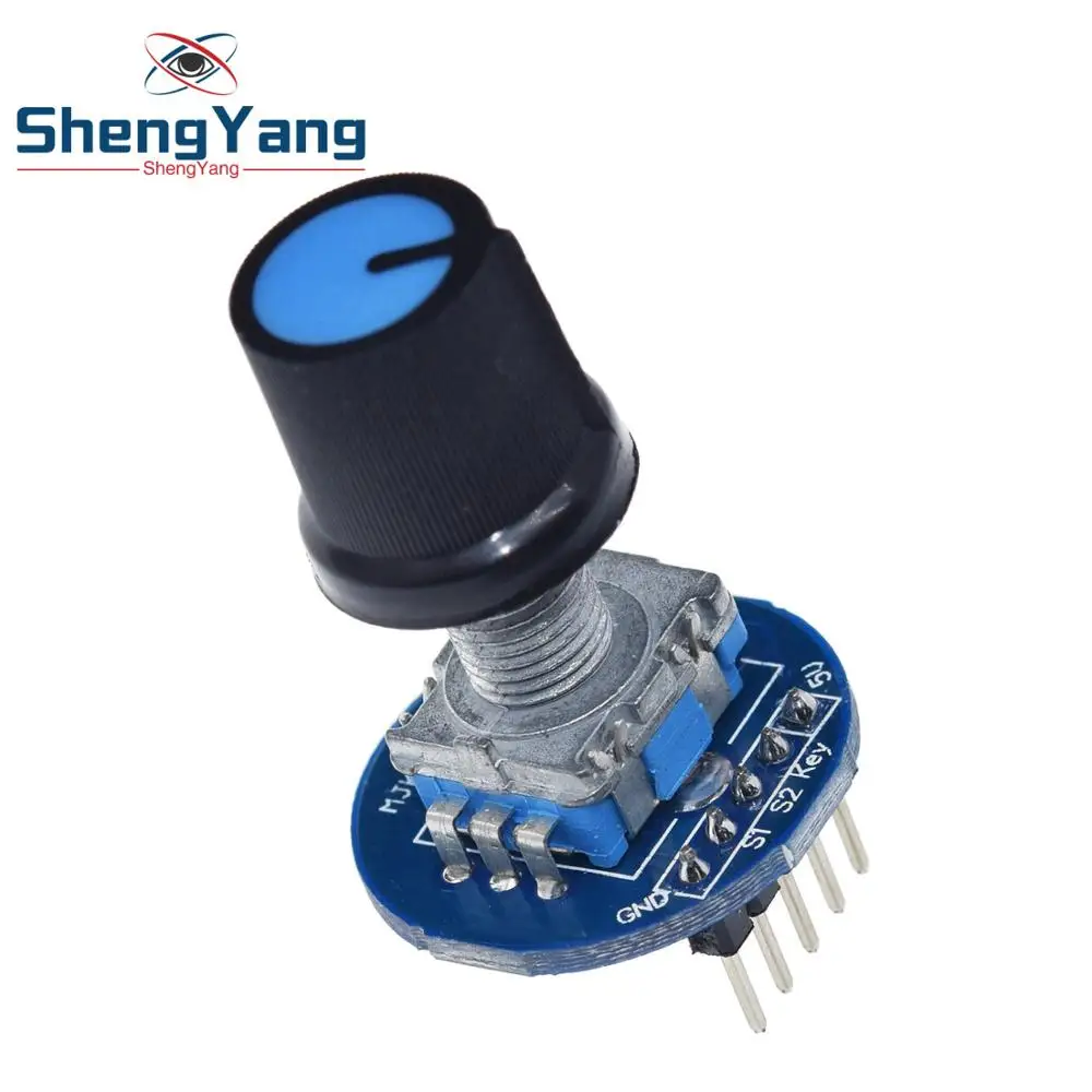 

ShengYang Rotary Encoder Module 5V Brick Sensor Development Round Audio Rotating Potentiometer Knob Cap for Arduino