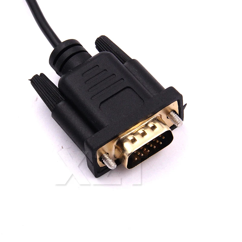 1 5 м HDMI в VGA + RCA Кабель адаптер папа 3RCA видео/аудио av кабель позолоченный