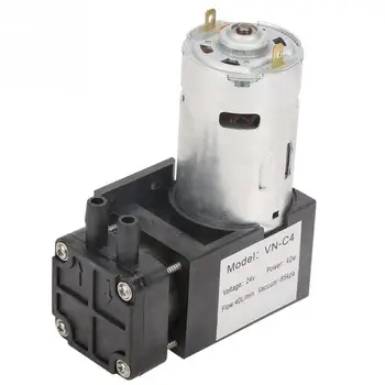 

DC24V Mini Small Oilless Vacuum Pump -85KPa Flow 40L/min for Gas Air new style