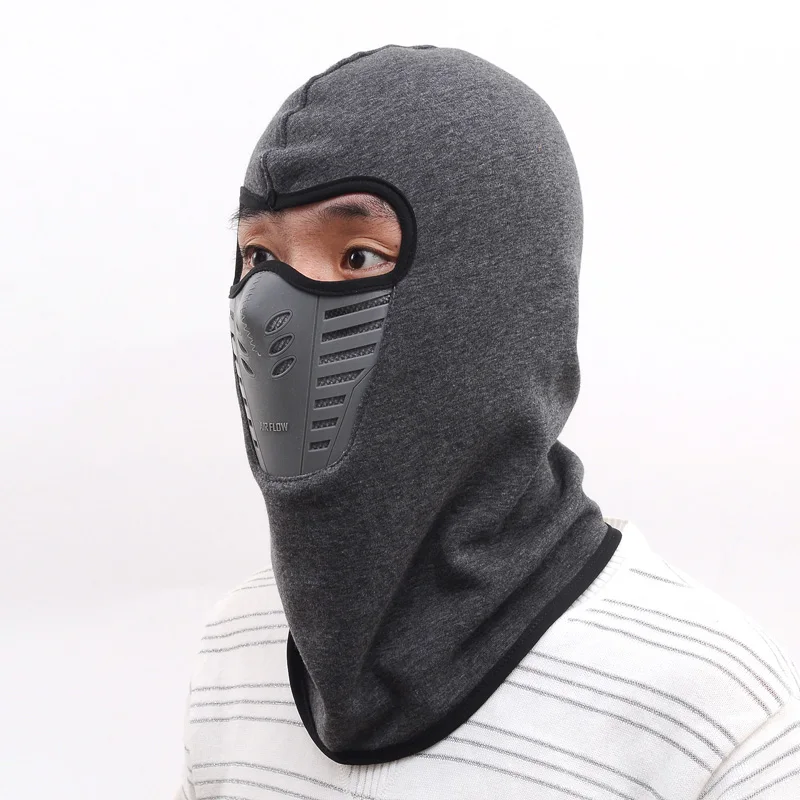 Bicycle Winter Fleece Warm Full Face Mask Dust-proof Face Shield Windproof Snowboard Scarf Neck Thermal Balaclava Bandana AC0242 (5)