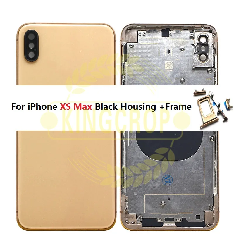 For Iphone Xs Max New Back Middle Frame Chassis Full Housing