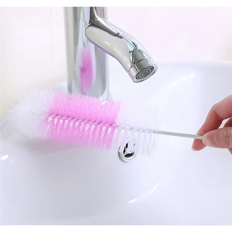 Long Handle Flexible Bottle Cleaning Brush Bottle Home Kitchen Long Handle Brush Bottle Cup Glass Washing Cleaning Cleaner (2)