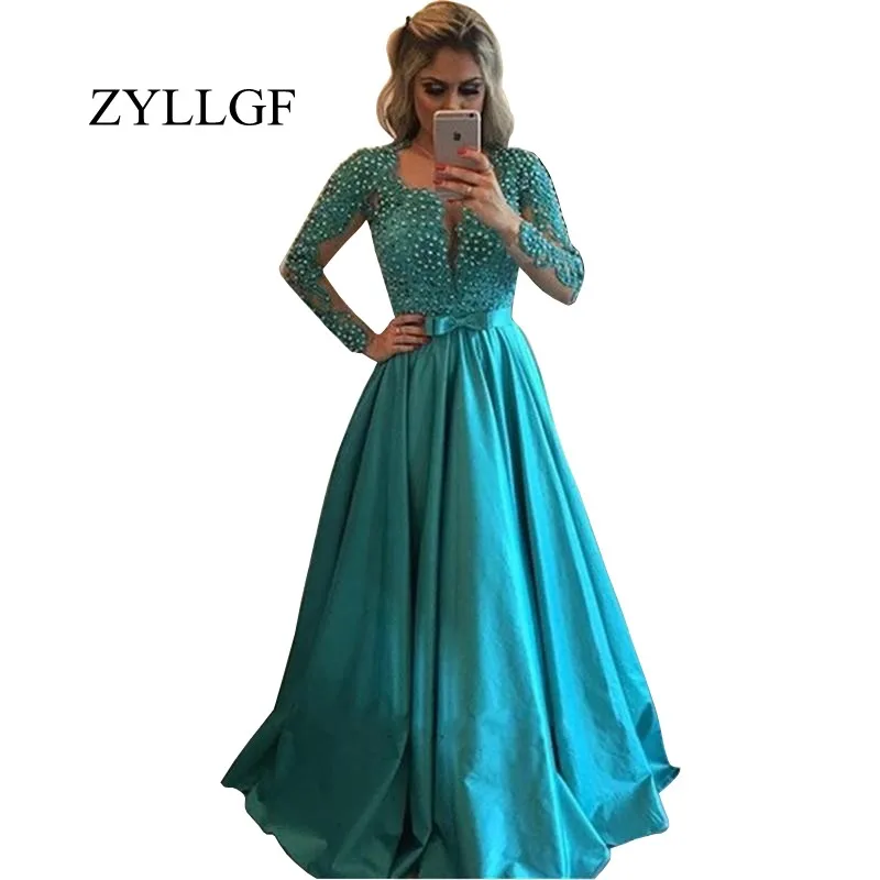 ZYLLGF Sexy Jurk Voor Bruiloft Moeders EEN Lijn Lace Parels Lange Mouwen Moeder Van Bruid Jurk Met Boog LFB54 ZYLLGF Sexy Jurk Voor Bruiloft Moeders EEN Lijn Lace Parels Lange Mouwen Moeder Van Bruid Jurk Met Boog LFB54