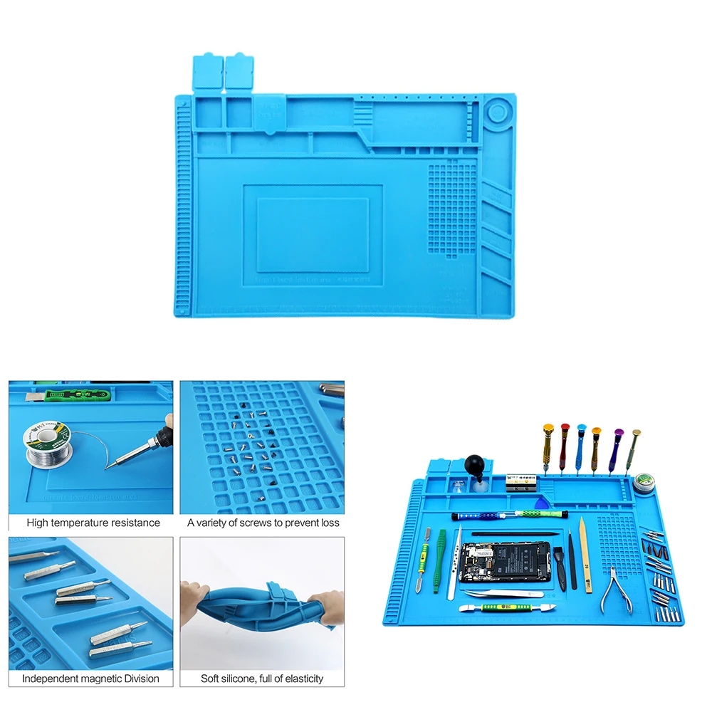 Изоляционный коврик термостойкая паяльная станция силиконовый коврик для пайки рабочий коврик настольная платформа для паяльной станции