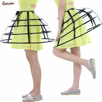 

Women Cosplay Medieval Vintage Victorian Bustle Cage Birdcage Fishbone Dress Crinoline Violence Petticoat Sexy Underskirt Party