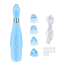 Многофункциональный инструмент для красоты, отшелушивающий, Очищающий поры, удаляющий акне, всасывающий угри, массажное устройство, USB, перезаряжаемый уход за лицом 49