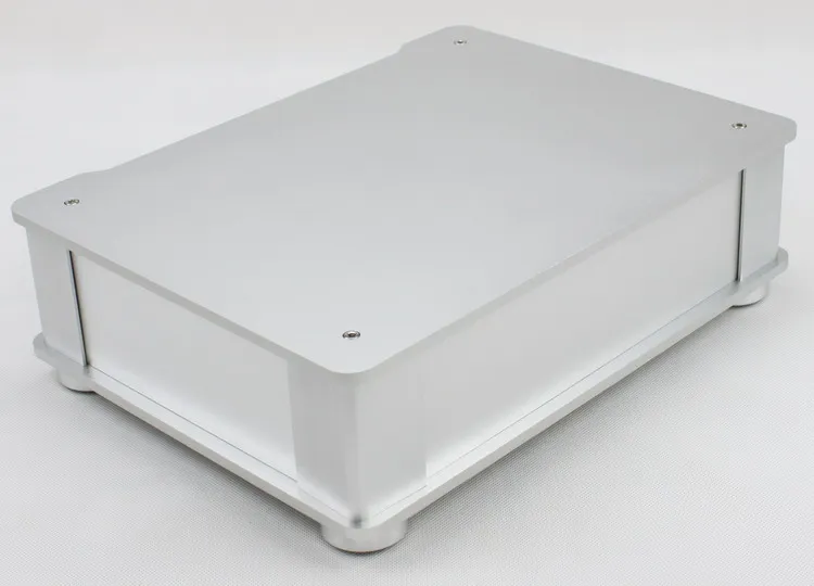 Full Aluminum Audio Amplifier Chassis/ Preamp Enclosure/ Tube Amp Box/ DAC Case 326*82*245mm With Aluminum Machine Feet