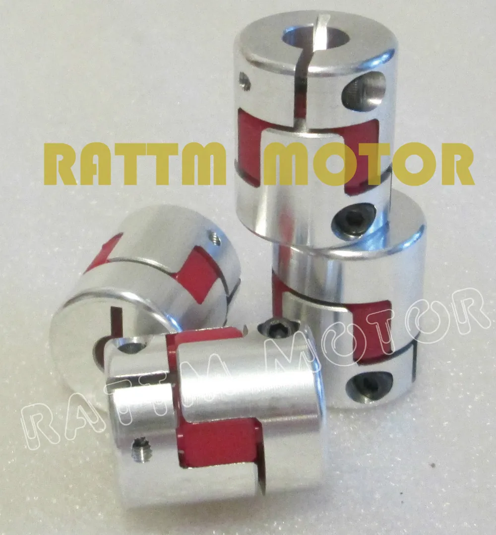 4pcs 8x8mm CNC Flexible Jaw Spider Plum Coupling Shaft Coupler D25L30
