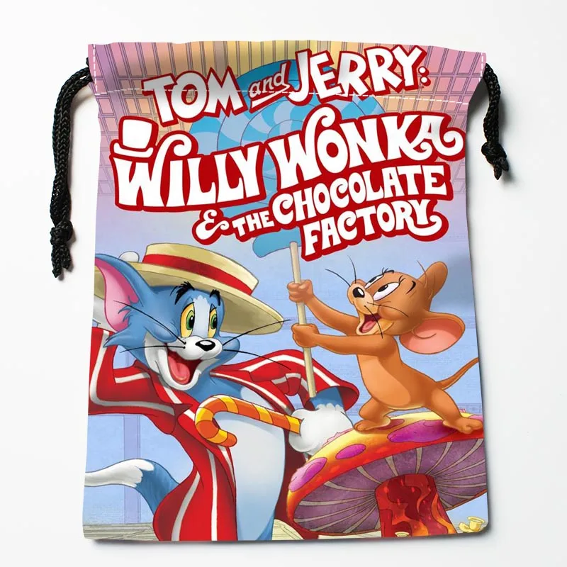 New Custom tom jerry Bags Custom drawstring Bags Printed gift bags 27x35cm Compression Type Bags