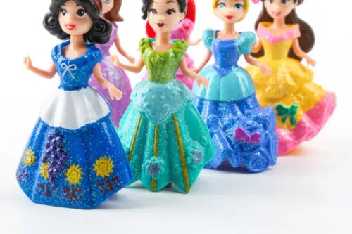 Pudcoco 10 см 6 шт. принцесса кукла с 12 шт. волшебный клип платье Дети Девушка Любимые игрушки подарок
