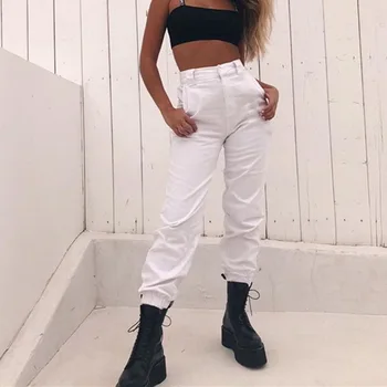 

Palazzo Pants Polyester Cotton Flat Vadim Rushed Trousers Women Harem Pants Free Shipping 2020 New Solid Street Casual Ladies