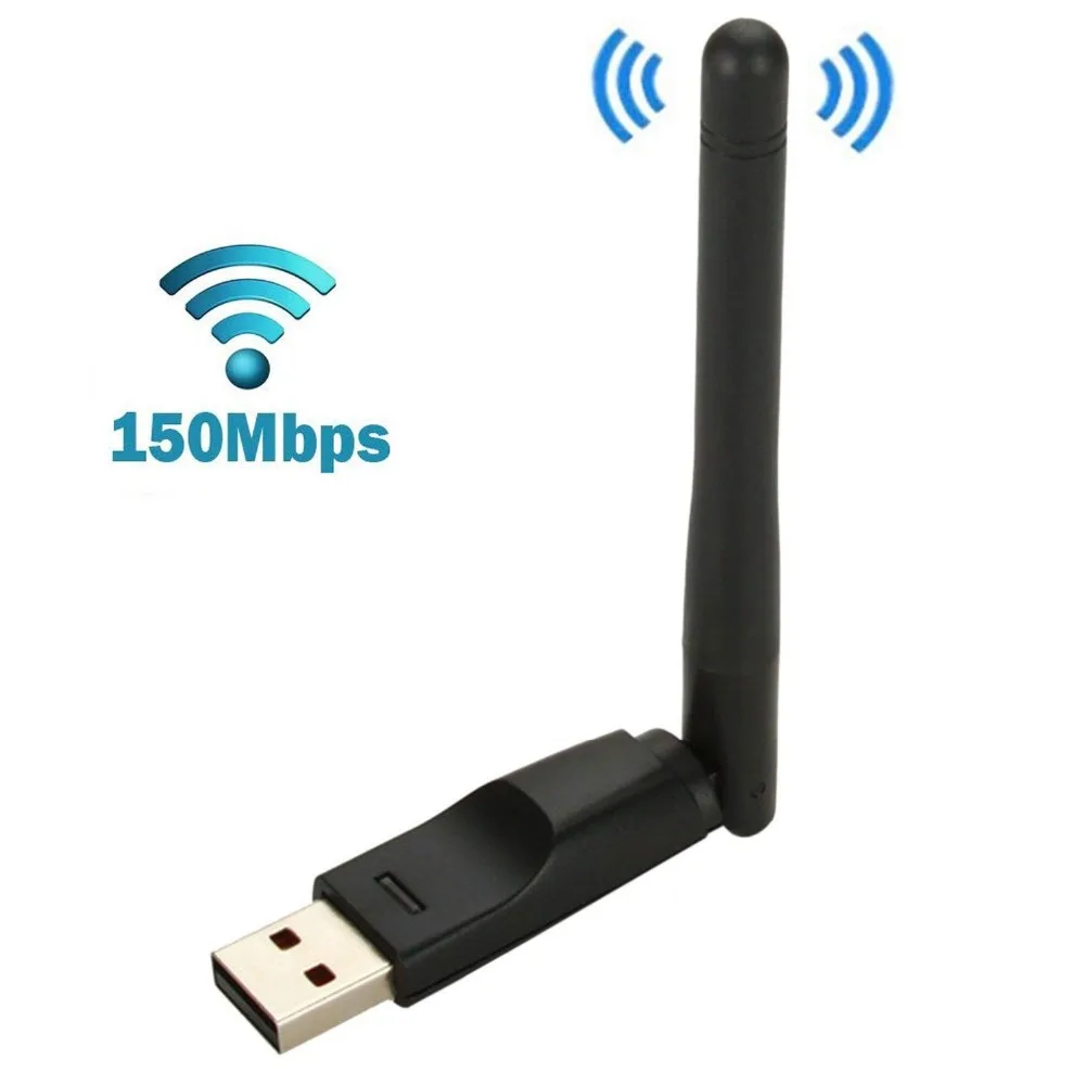 

JZYuan USB 2.0 150mbps WiFi Adapter Wireless Network Card 802.11 b/g/n LAN Dongle Adapter with rotatable Antenna For Laptop PC