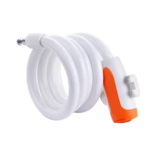 Портативный прочный велосипедный мотоцикл Противоугонный ключ безопасности замок цепи замок со стальным проводом(белый