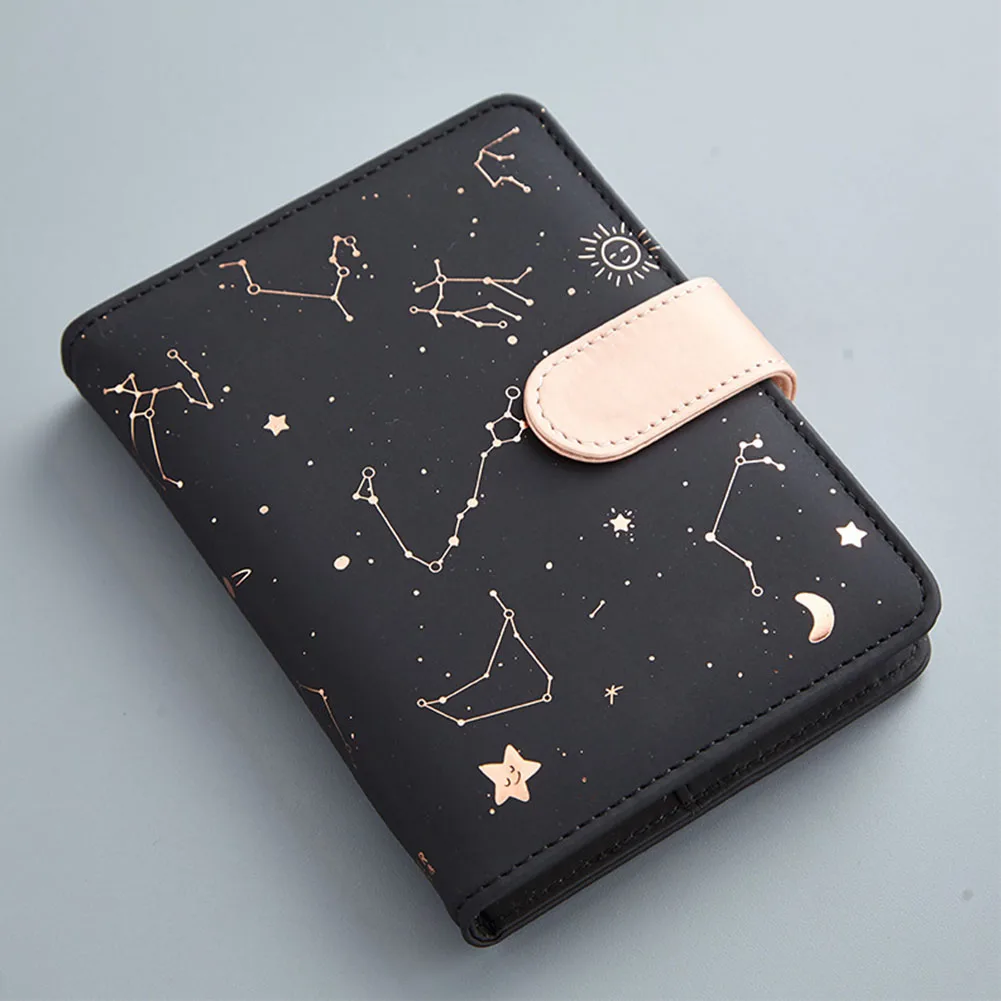 

PU Cover Journals Vocabulary Pocket Size Doodle Agenda Button Monthly Planner Portable Office DIY Gift Scheduler Note Book