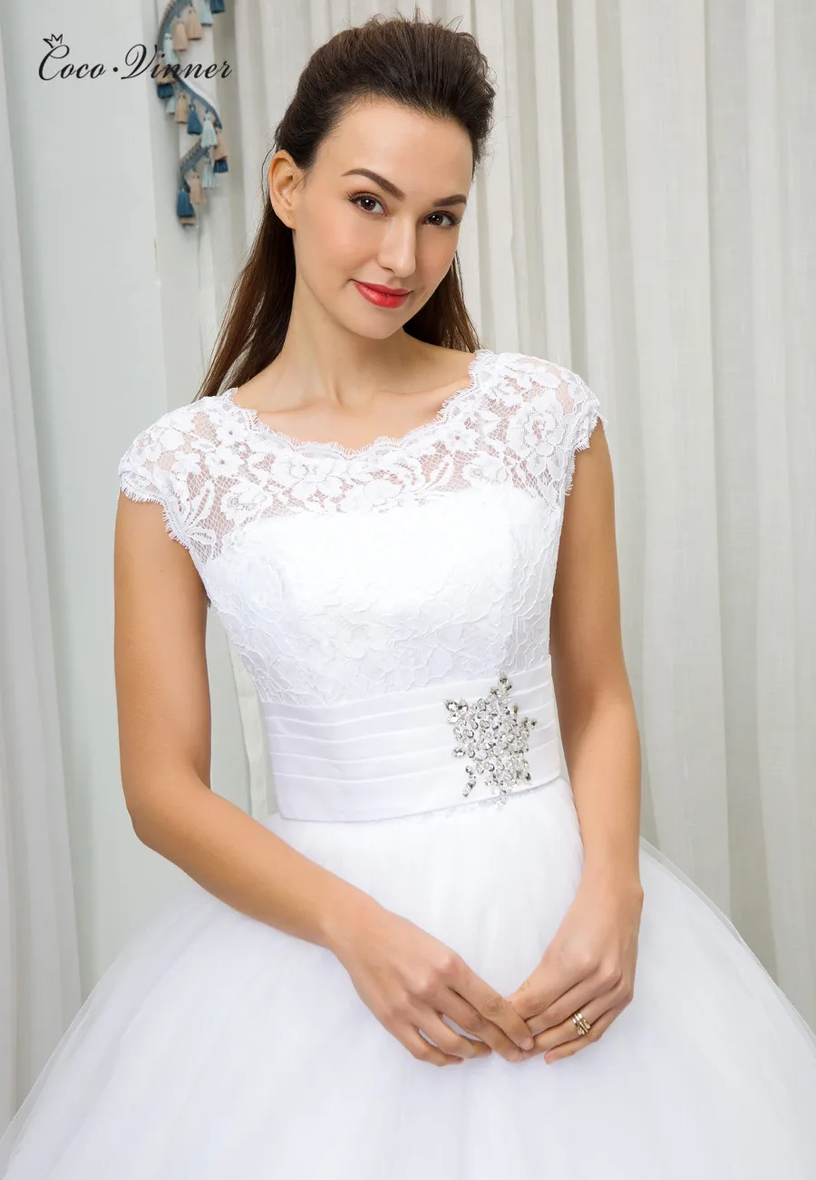 American And European Simple Brief Ball Gown Wedding Dress 2019