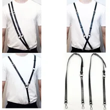 Мужская модная шпилька в стиле панк кожаные подвязки готические подвязки ручной работы 4 способа использования тела Связывание Мужская портупея крюк поясной ремень