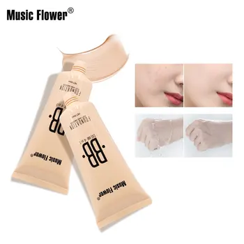 

Music Flower 60mlWaterProof BB Cream Natural Skin Color Oil-control Long Lasting Face Liquid Foundation Concealer Moisturizer