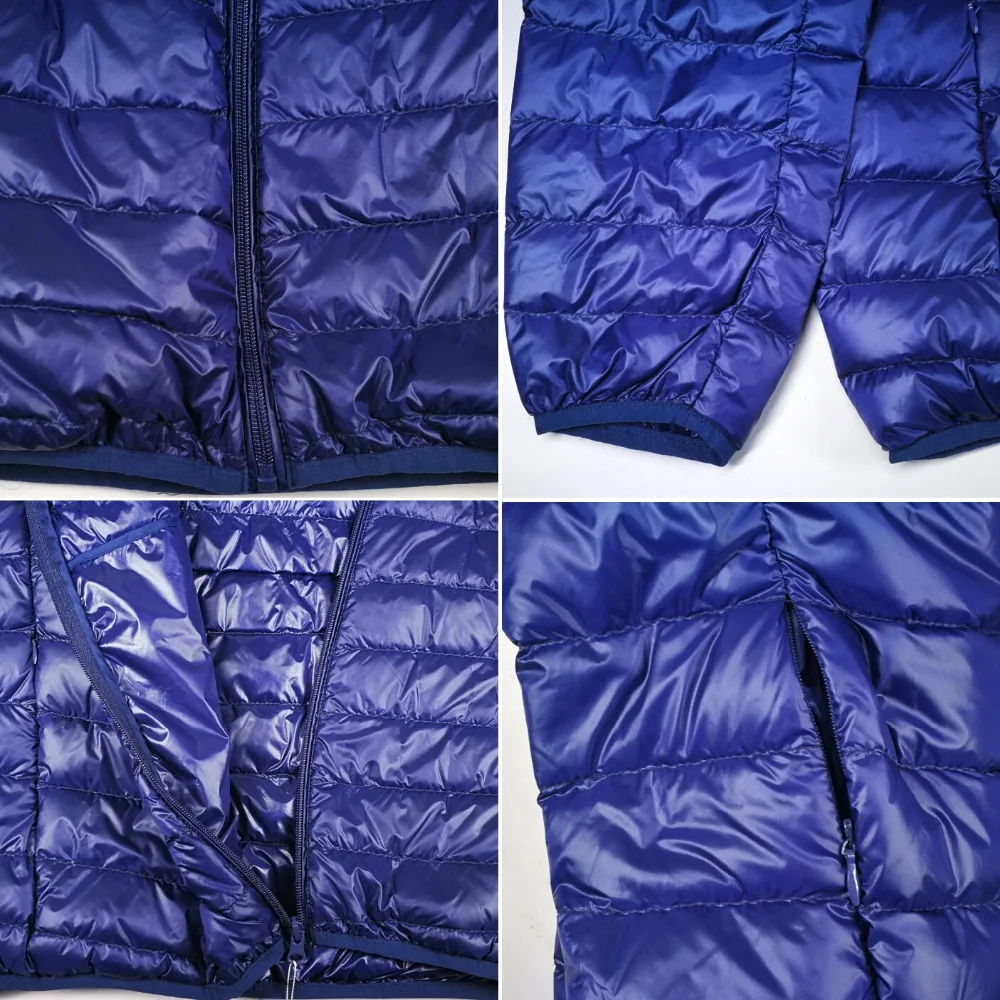 Down Jackets Men Winter Ultra Light Duck Down Coats Windproof Outwear Casual Brand