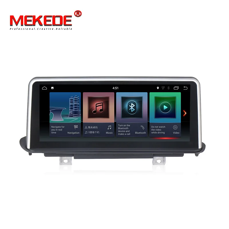 Best ID7 IPS Large screen 10.25" Android 7.1 car dvd player gps navigation FOR BMW X5 F15 (2014-2017) NBT System audio gps stereo 1