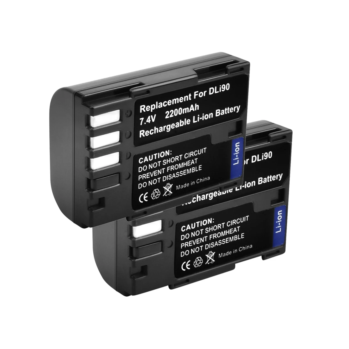 

2pcs 7.4V 2200mAh akku D-LI90 DLI90 D LI90 Digital Camera Battery For PENTAX K-7 K-7D K-5 K-5 II 645D K01 K-3 K-3 II 645Z L50